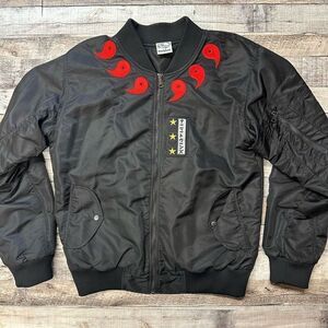 ☯️Gnarlytoons Naruto Anime 9Tails Bomber Streetwear Jacket Size Large